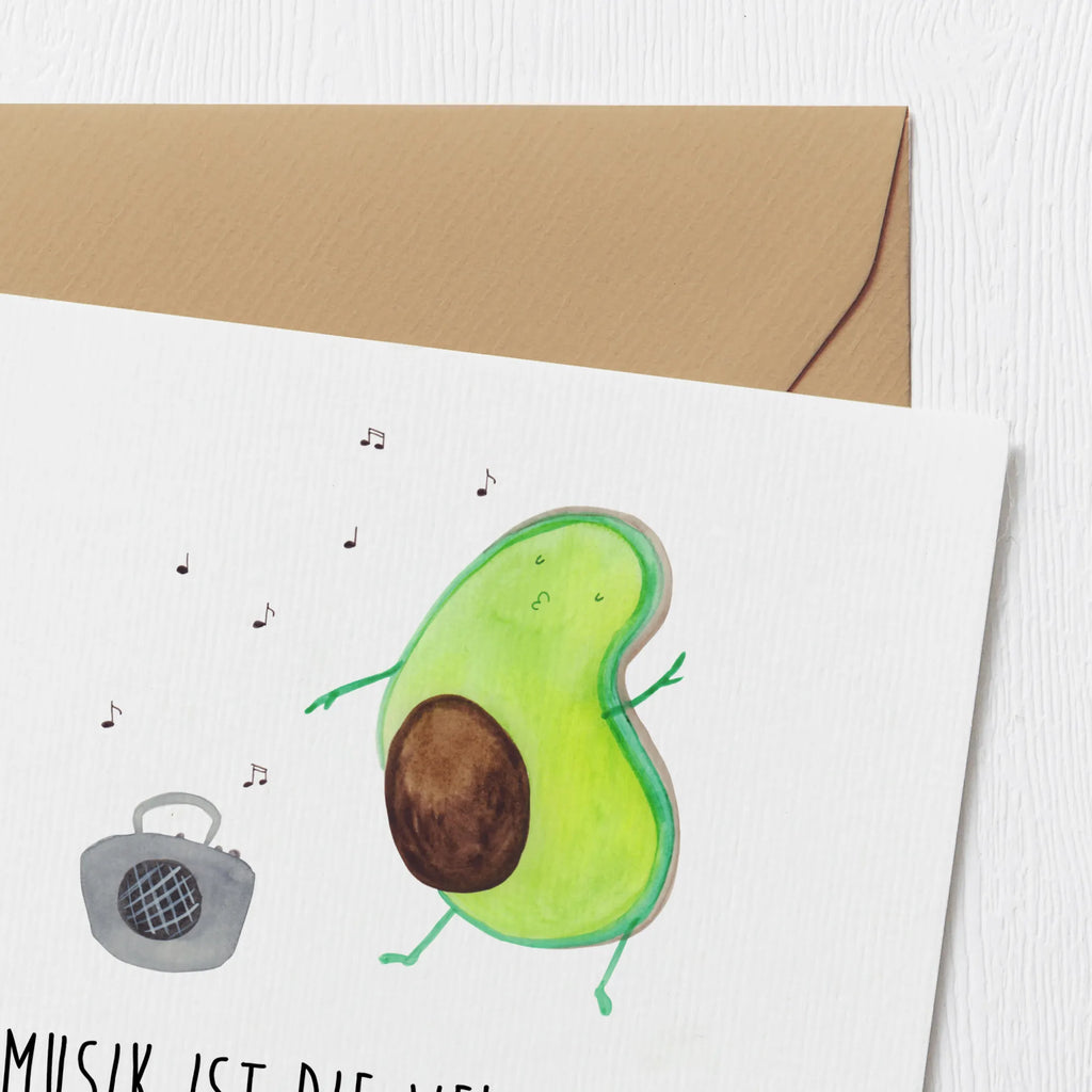 Deluxe Card avocado Dance Hochwertige Klappkarte, Karte, Hochzeitskarte, Einladungskarte, Geburtstagskarte, Grußkarte, Glückwunschkarte, Klappkarte, Hochwertige Grußkarte, Avocado, Veggie, Vegan, Gesund