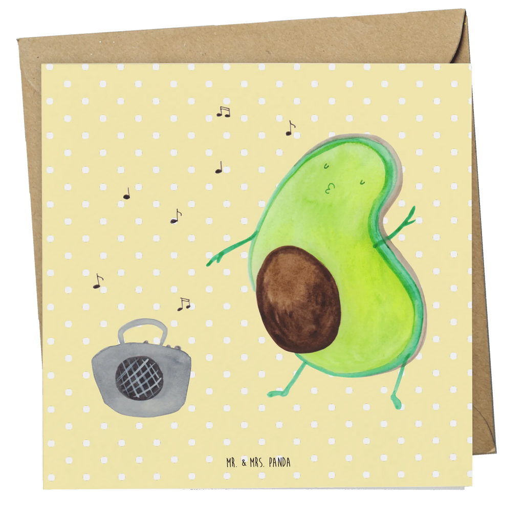 Deluxe Card avocado Dance Hochwertige Klappkarte, Karte, Hochzeitskarte, Einladungskarte, Geburtstagskarte, Grußkarte, Glückwunschkarte, Klappkarte, Hochwertige Grußkarte, Avocado, Veggie, Vegan, Gesund