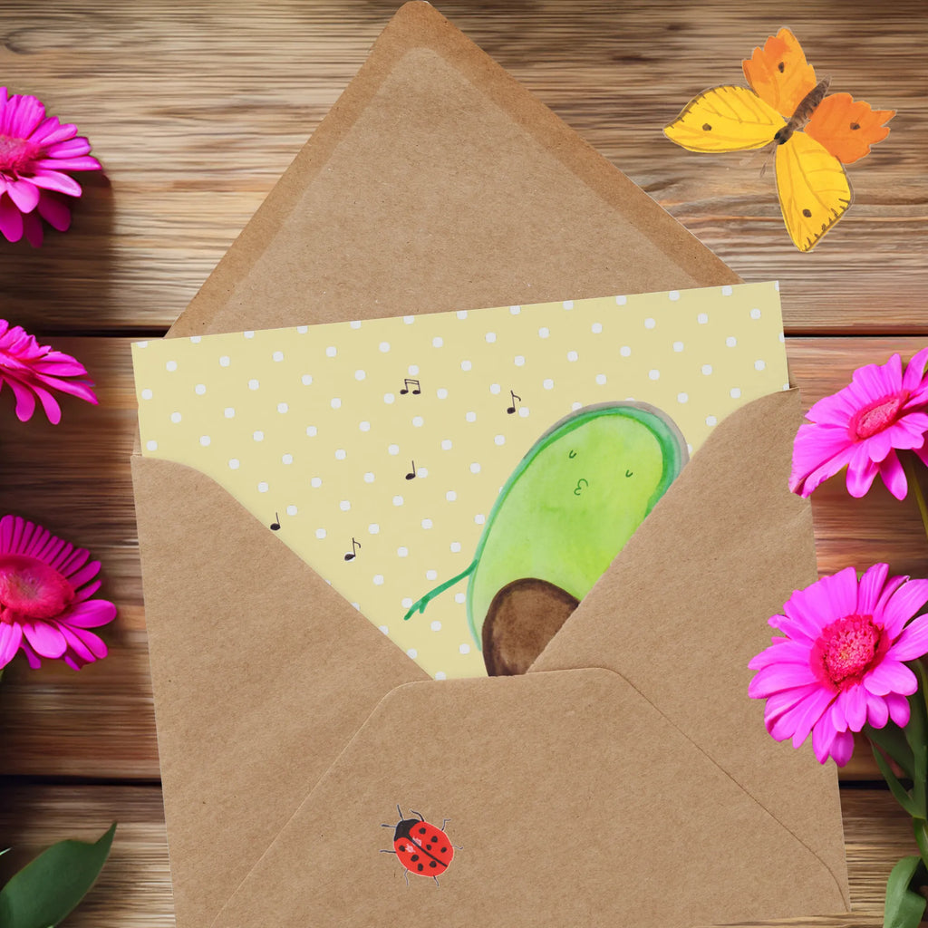 Deluxe Card avocado Dance Hochwertige Klappkarte, Karte, Hochzeitskarte, Einladungskarte, Geburtstagskarte, Grußkarte, Glückwunschkarte, Klappkarte, Hochwertige Grußkarte, Avocado, Veggie, Vegan, Gesund