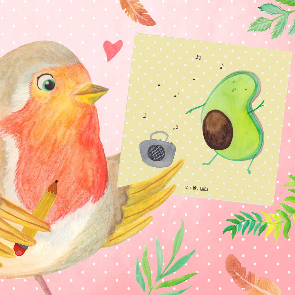 Deluxe Card avocado Dance Hochwertige Klappkarte, Karte, Hochzeitskarte, Einladungskarte, Geburtstagskarte, Grußkarte, Glückwunschkarte, Klappkarte, Hochwertige Grußkarte, Avocado, Veggie, Vegan, Gesund