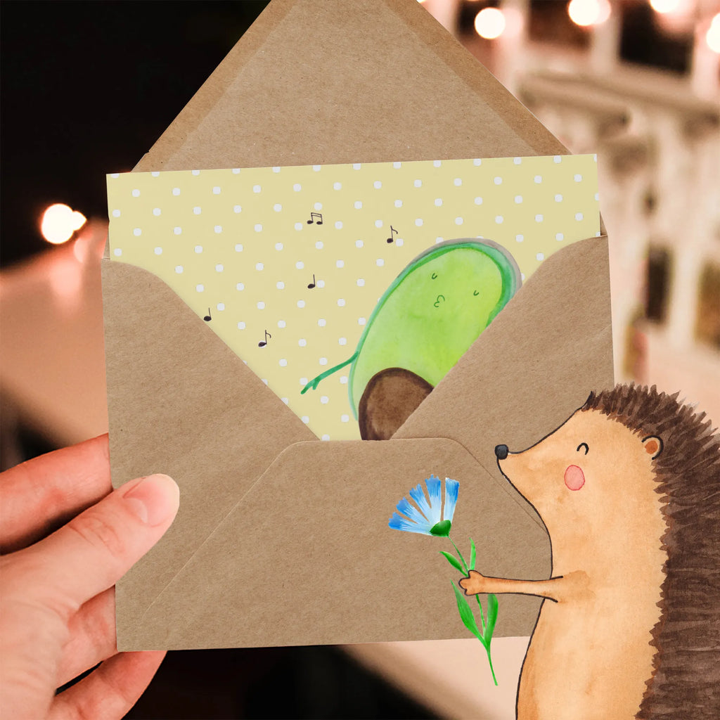 Deluxe Card avocado Dance Hochwertige Klappkarte, Karte, Hochzeitskarte, Einladungskarte, Geburtstagskarte, Grußkarte, Glückwunschkarte, Klappkarte, Hochwertige Grußkarte, Avocado, Veggie, Vegan, Gesund