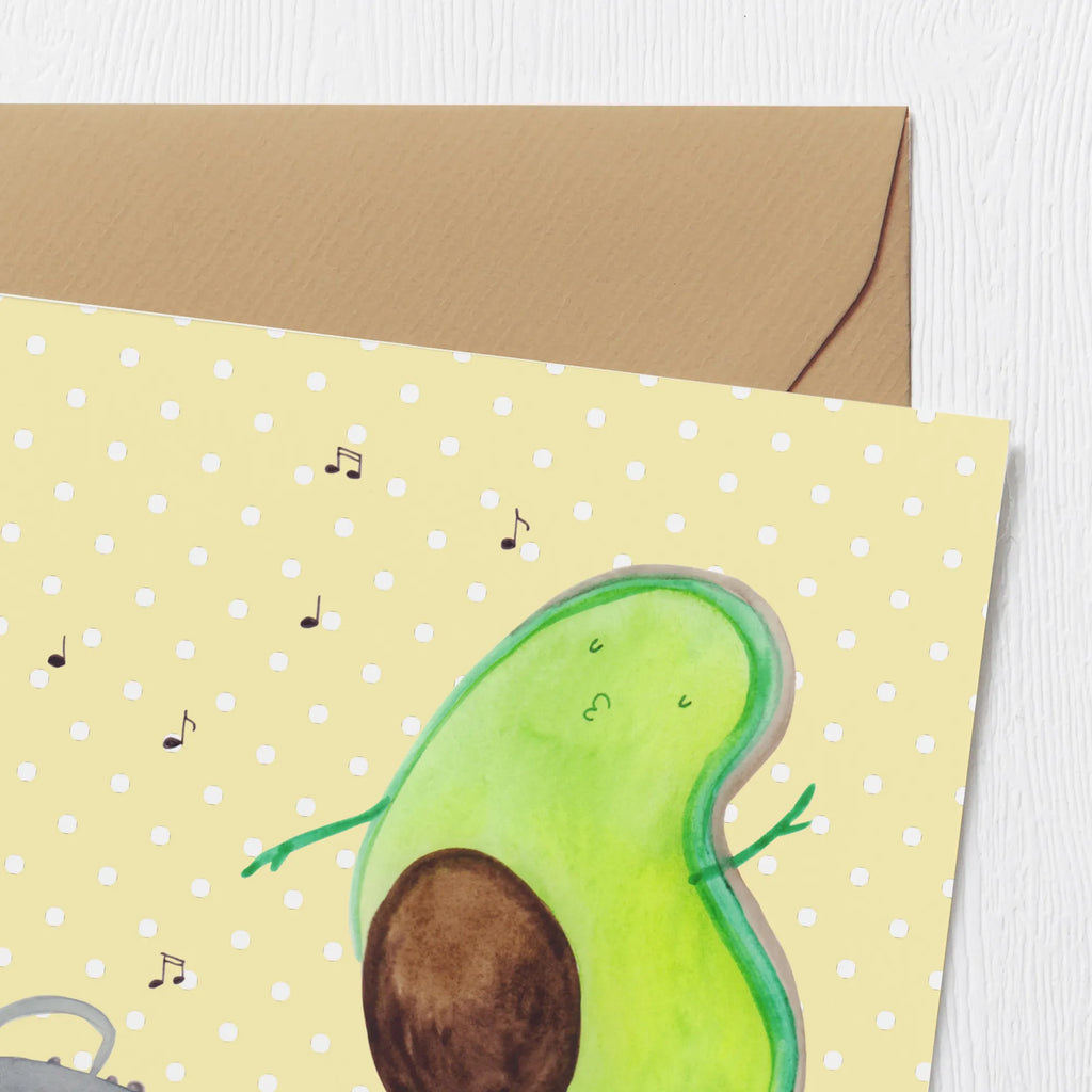Deluxe Card avocado Dance Hochwertige Klappkarte, Karte, Hochzeitskarte, Einladungskarte, Geburtstagskarte, Grußkarte, Glückwunschkarte, Klappkarte, Hochwertige Grußkarte, Avocado, Veggie, Vegan, Gesund