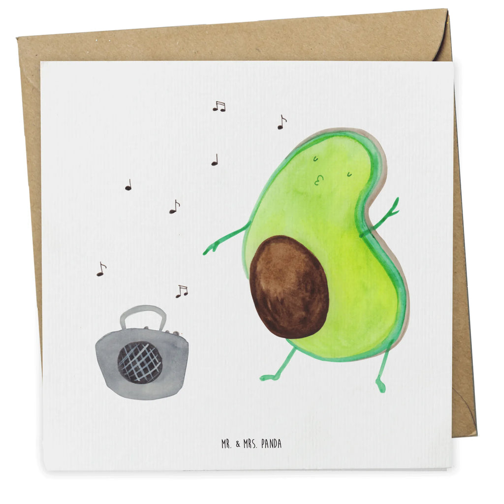 Deluxe Card avocado Dance Hochwertige Klappkarte, Karte, Hochzeitskarte, Einladungskarte, Geburtstagskarte, Grußkarte, Glückwunschkarte, Klappkarte, Hochwertige Grußkarte, Avocado, Veggie, Vegan, Gesund