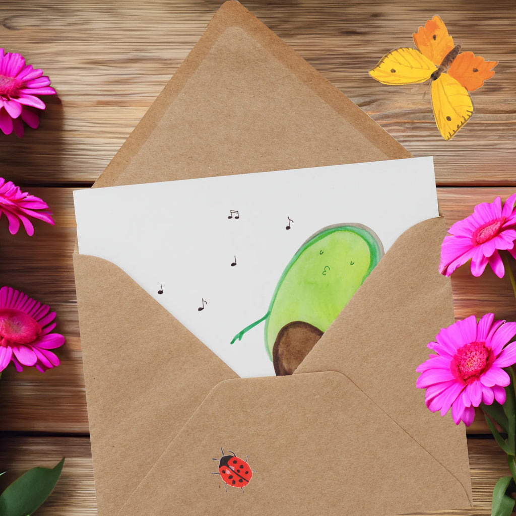 Deluxe Card avocado Dance Hochwertige Klappkarte, Karte, Hochzeitskarte, Einladungskarte, Geburtstagskarte, Grußkarte, Glückwunschkarte, Klappkarte, Hochwertige Grußkarte, Avocado, Veggie, Vegan, Gesund