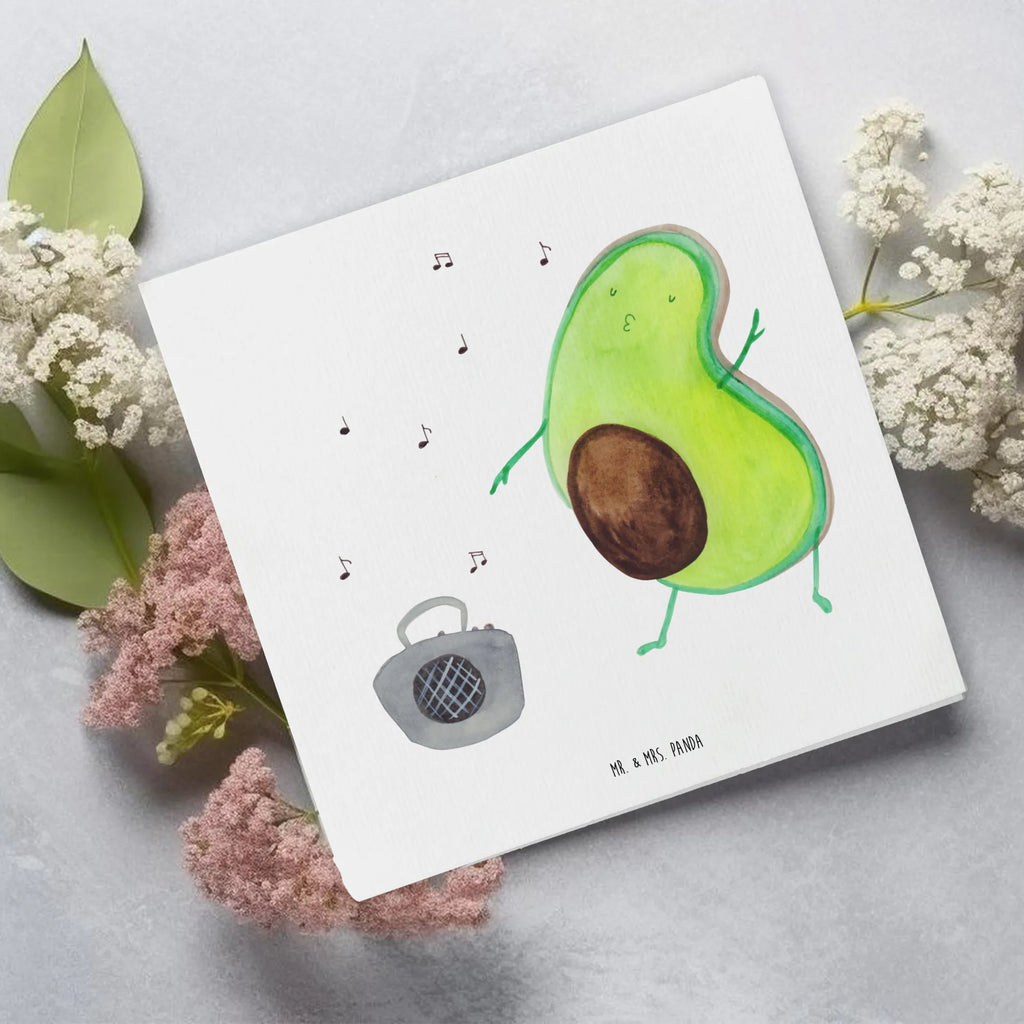 Deluxe Card avocado Dance Hochwertige Klappkarte, Karte, Hochzeitskarte, Einladungskarte, Geburtstagskarte, Grußkarte, Glückwunschkarte, Klappkarte, Hochwertige Grußkarte, Avocado, Veggie, Vegan, Gesund
