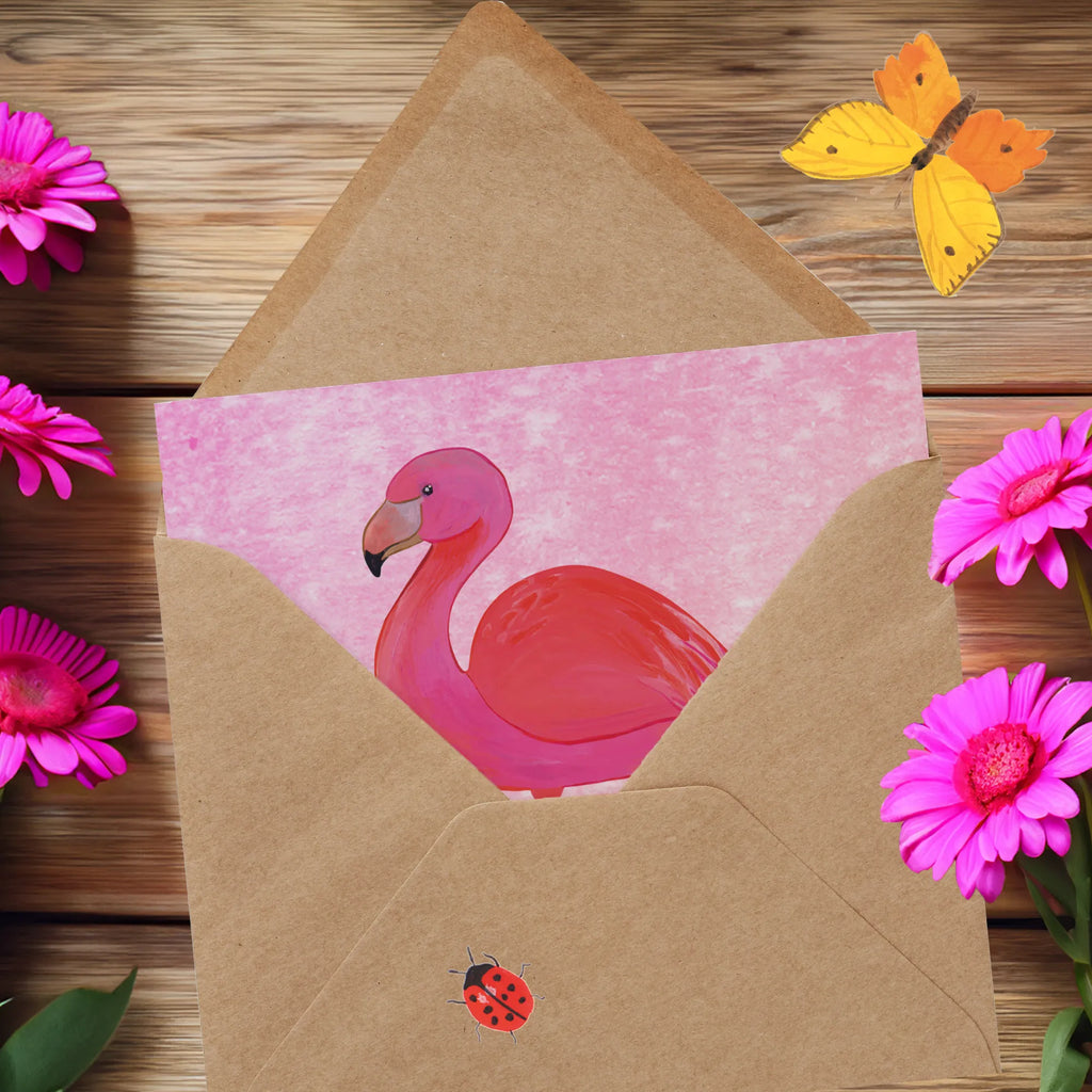 Deluxe Card flamingo Classic Hochwertige Grußkarte, Klappkarte, Karte, Einladungskarte, Geburtstagskarte, Hochzeitskarte, Grußkarte, Hochwertige Klappkarte, Glückwunschkarte, Flamingo, Tochter, Außenseiter, ich, Stolz, Freundin, für mich, Einzigartig, Freundinnen, Sohn, Selbstliebe, Geschwister, Spruch