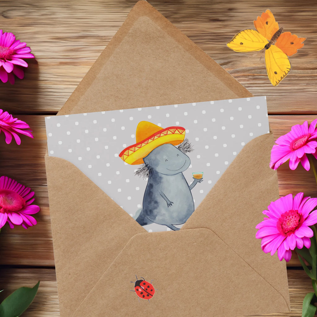Deluxe Karte Axolotl Tequila Hochzeitskarte, Hochwertige Grußkarte, Geburtstagskarte, Grußkarte, Hochwertige Klappkarte, Karte, Klappkarte, Einladungskarte, Glückwunschkarte, Axolotl, Molch, Feuerdrache, Lurche, Motivation, Zitrone, Schwanzlurch, Lurch, Mexiko, Spruch, Axolot, Sombrero, Feuersalamander, Mexico, Tequila
