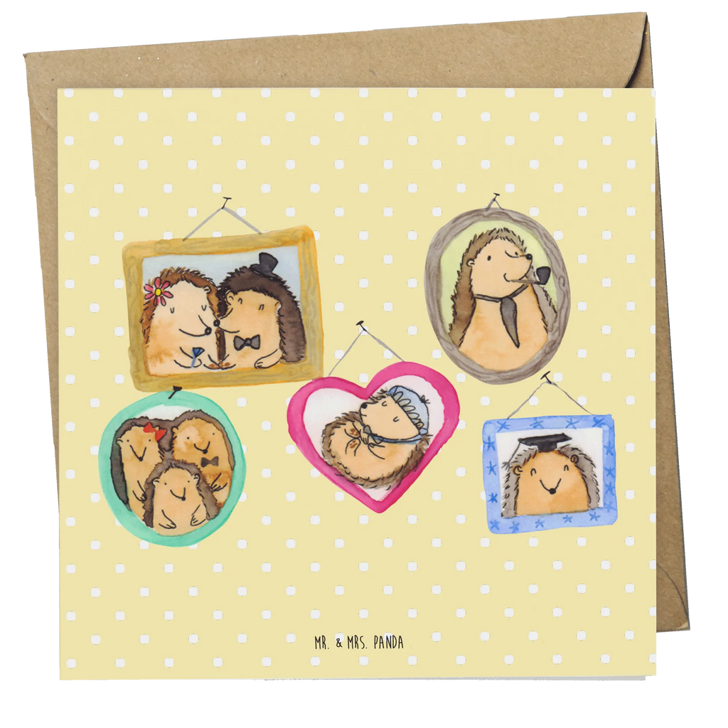 Deluxe Karte Igel Familie Geburtstagskarte, Hochwertige Klappkarte, Einladungskarte, Grußkarte, Karte, Glückwunschkarte, Hochwertige Grußkarte, Klappkarte, Hochzeitskarte, Familie, Vatertag, Muttertag, Bruder, Schwester, Mama, Papa, Oma, Opa, Bilder, Liebe, Zusammenhalt, Igel, Glück