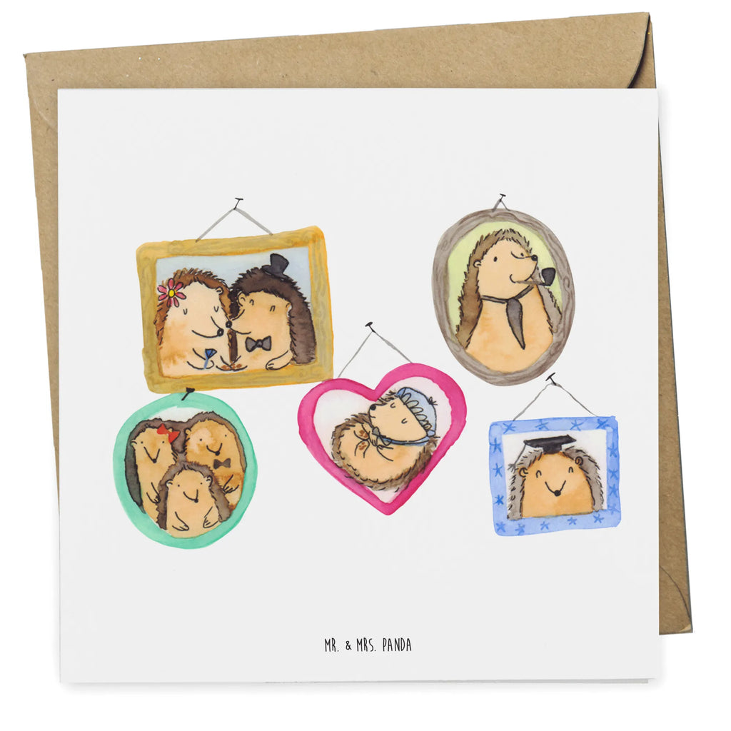 Deluxe Karte Igel Familie Geburtstagskarte, Hochwertige Klappkarte, Einladungskarte, Grußkarte, Karte, Glückwunschkarte, Hochwertige Grußkarte, Klappkarte, Hochzeitskarte, Familie, Vatertag, Muttertag, Bruder, Schwester, Mama, Papa, Oma, Opa, Bilder, Liebe, Zusammenhalt, Igel, Glück