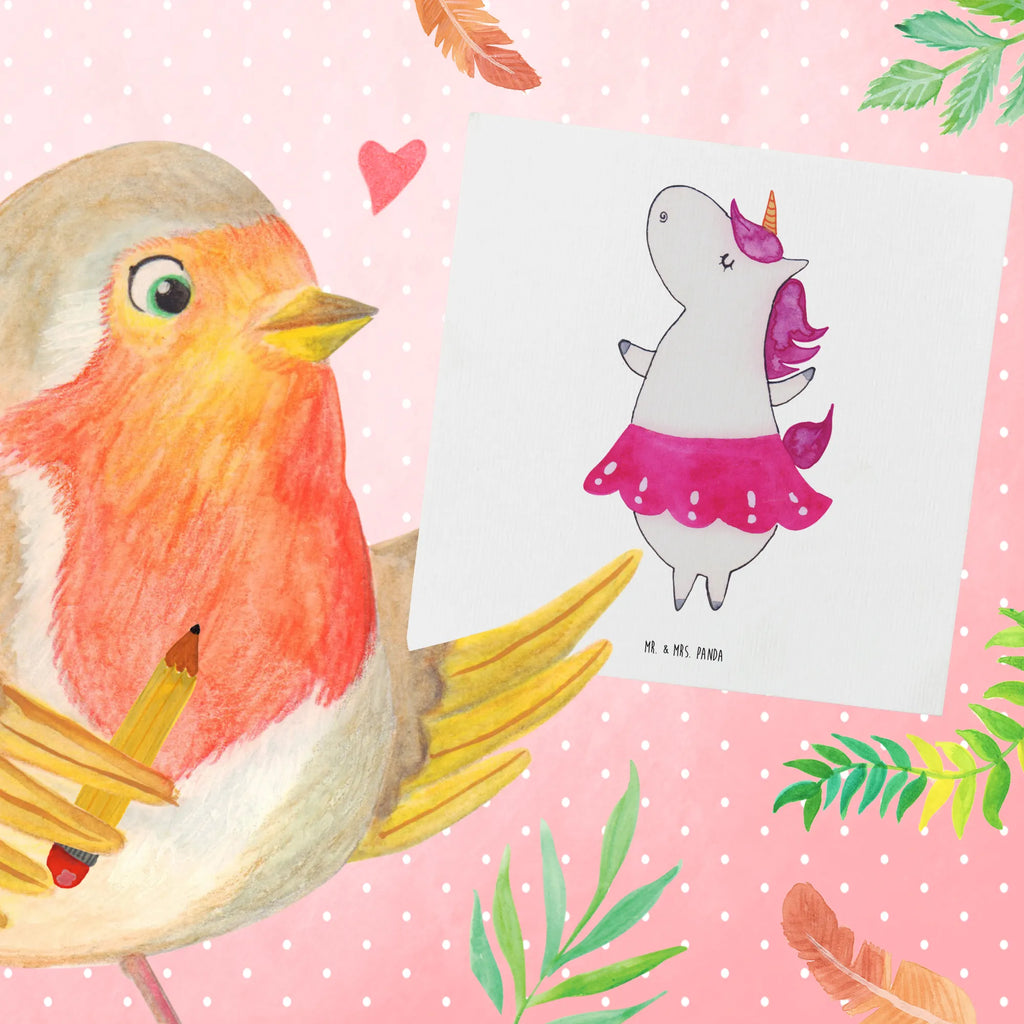 Deluxe Karte Einhorn Ballerina Klappkarte, Hochwertige Klappkarte, Grußkarte, Einladungskarte, Geburtstagskarte, Karte, Hochwertige Grußkarte, Hochzeitskarte, Glückwunschkarte, Einhorn, Einhörner, Einhorn Deko, Unicorn, Tanzen, Geburtstag, Ballerina, Lebensfreude, Party, Spaß, Lebenslust, Feiern, Wohnung, Tänzerin