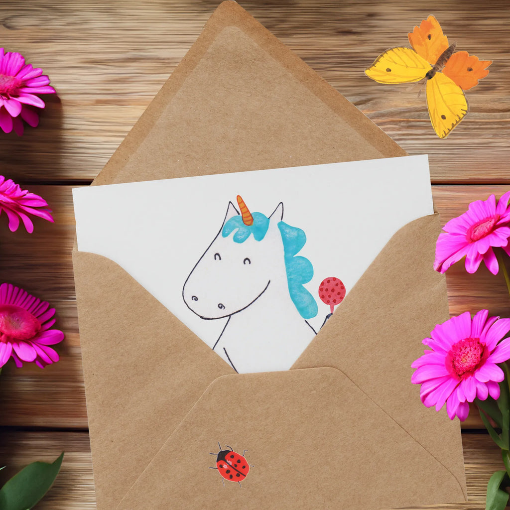 Deluxe Card unicorn infant Karte, Hochwertige Klappkarte, Grußkarte, Klappkarte, Hochzeitskarte, Einladungskarte, Glückwunschkarte, Geburtstagskarte, Hochwertige Grußkarte, Einhorn, Einhörner, Einhorn Deko, Unicorn, Babyglück, Party, Eltern, Baby, Mutter, Geburt, Schnuller, Geburtstag, erstes Kind, Nachwuchs, Kind