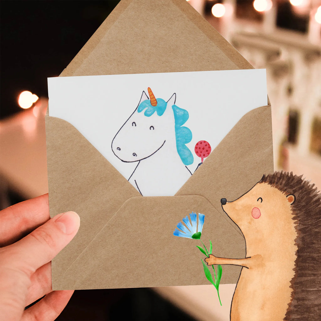 Deluxe Card unicorn infant Karte, Hochwertige Klappkarte, Grußkarte, Klappkarte, Hochzeitskarte, Einladungskarte, Glückwunschkarte, Geburtstagskarte, Hochwertige Grußkarte, Einhorn, Einhörner, Einhorn Deko, Unicorn, Babyglück, Party, Eltern, Baby, Mutter, Geburt, Schnuller, Geburtstag, erstes Kind, Nachwuchs, Kind