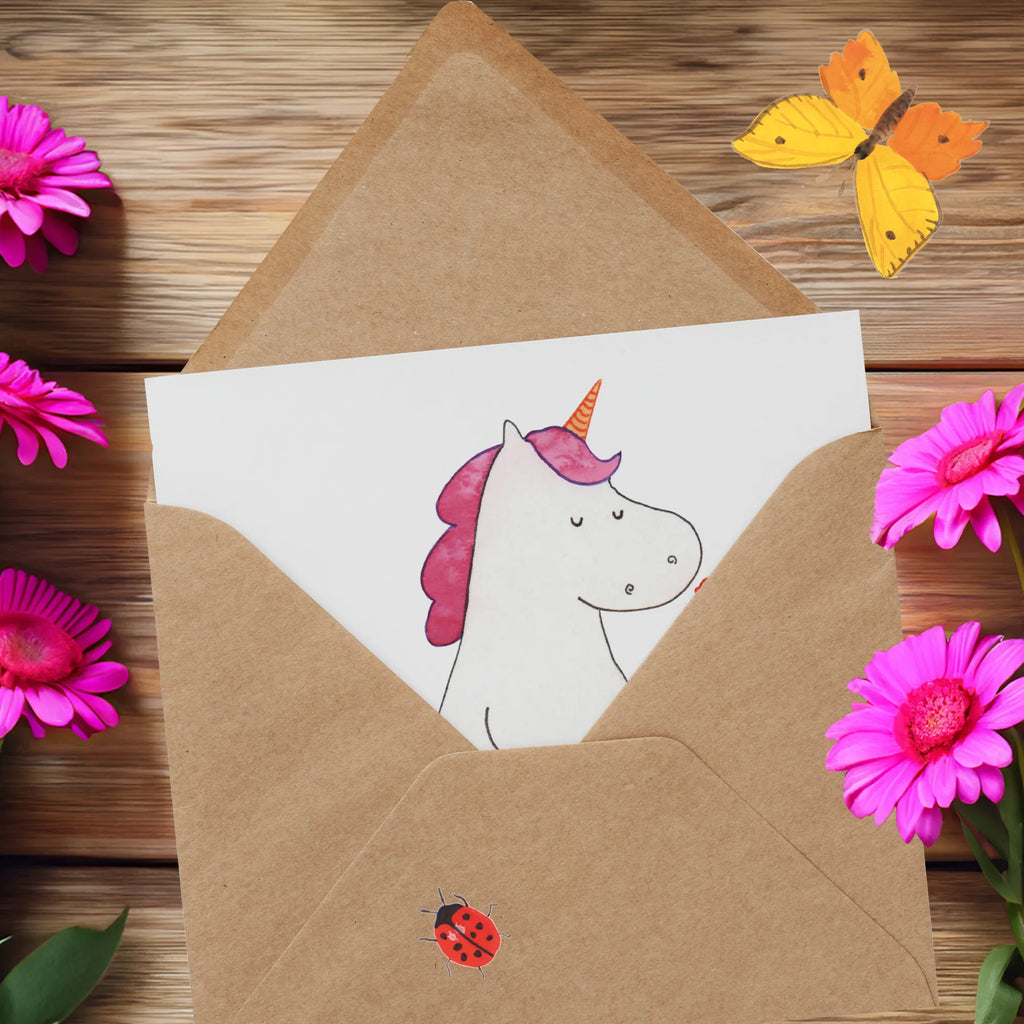 Deluxe Karte Einhorn Dame Hochwertige Klappkarte, Grußkarte, Karte, Glückwunschkarte, Klappkarte, Hochwertige Grußkarte, Einladungskarte, Geburtstagskarte, Hochzeitskarte, Einhorn, Einhörner, Einhorn Deko, Unicorn, Bachelor, Frau, Dame, Trennung, feine Dame, Abfuhr, Schluss machen, Lady, Bachelorette, Freundin