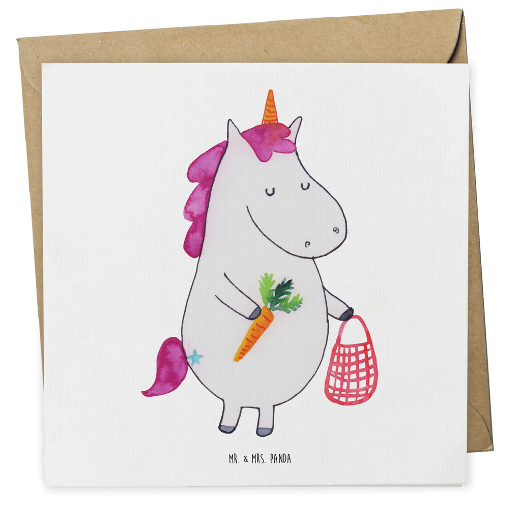 Deluxe Card unicorn Vegetables Karte, Klappkarte, Grußkarte, Hochwertige Klappkarte, Geburtstagskarte, Hochwertige Grußkarte, Hochzeitskarte, Einladungskarte, Glückwunschkarte, Einhorn, Einhörner, Einhorn Deko, Unicorn, Biomarkt, Gemüse, Wochenmarkt