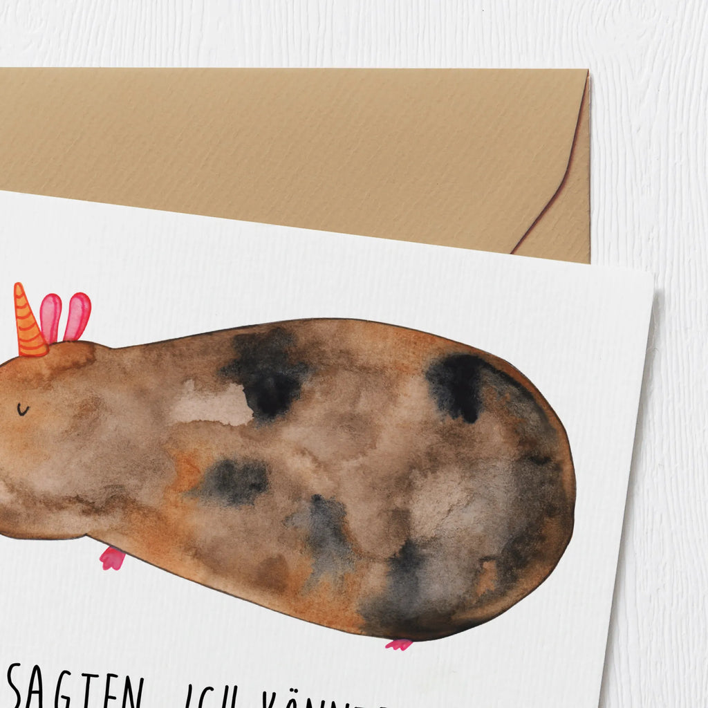 Deluxe Card unicorn Guinea pig Hochzeitskarte, Hochwertige Klappkarte, Einladungskarte, Klappkarte, Grußkarte, Hochwertige Grußkarte, Karte, Geburtstagskarte, Glückwunschkarte, Einhorn, Einhörner, Einhorn Deko, Unicorn, Meerhörnchen, Meerschwein, Meericorn, Meerschweinchen