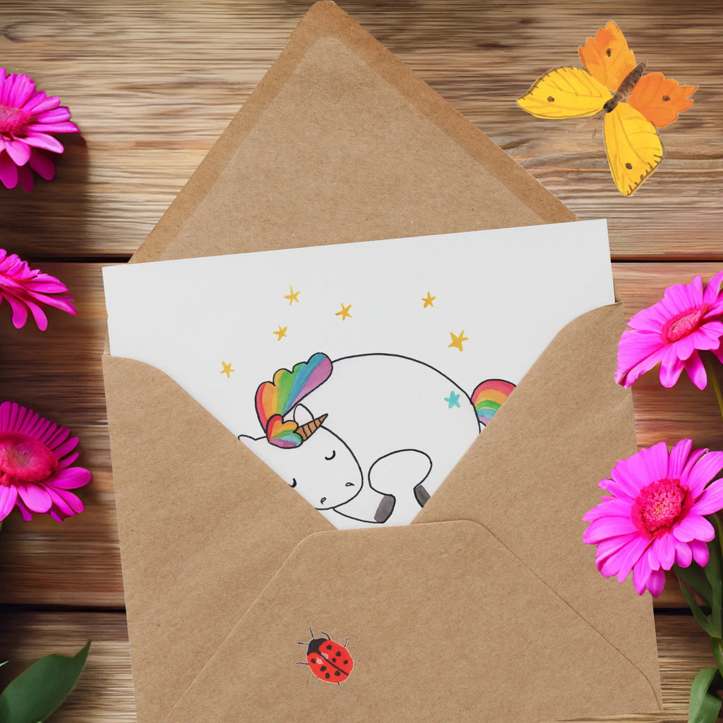 Deluxe Karte Einhorn Nacht Hochwertige Grußkarte, Hochzeitskarte, Karte, Geburtstagskarte, Glückwunschkarte, Grußkarte, Einladungskarte, Hochwertige Klappkarte, Klappkarte, Einhorn, Einhörner, Einhorn Deko, Unicorn, Ruhe, Realität, Geschenk, Menschen, unicorn, Träume, Freundin, Traum