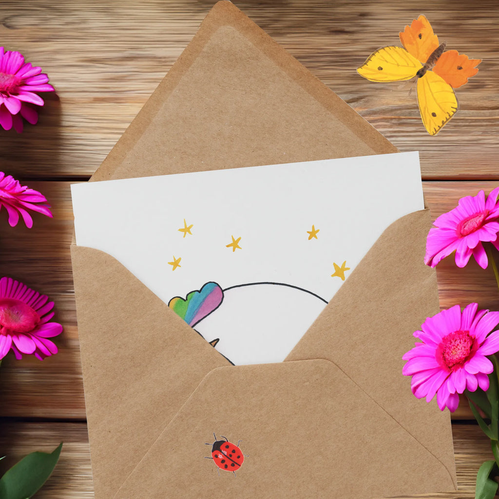 Deluxe Karte Einhorn Nacht Hochwertige Grußkarte, Hochzeitskarte, Karte, Geburtstagskarte, Glückwunschkarte, Grußkarte, Einladungskarte, Hochwertige Klappkarte, Klappkarte, Einhorn, Einhörner, Einhorn Deko, Unicorn, Ruhe, Realität, Geschenk, Menschen, unicorn, Träume, Freundin, Traum