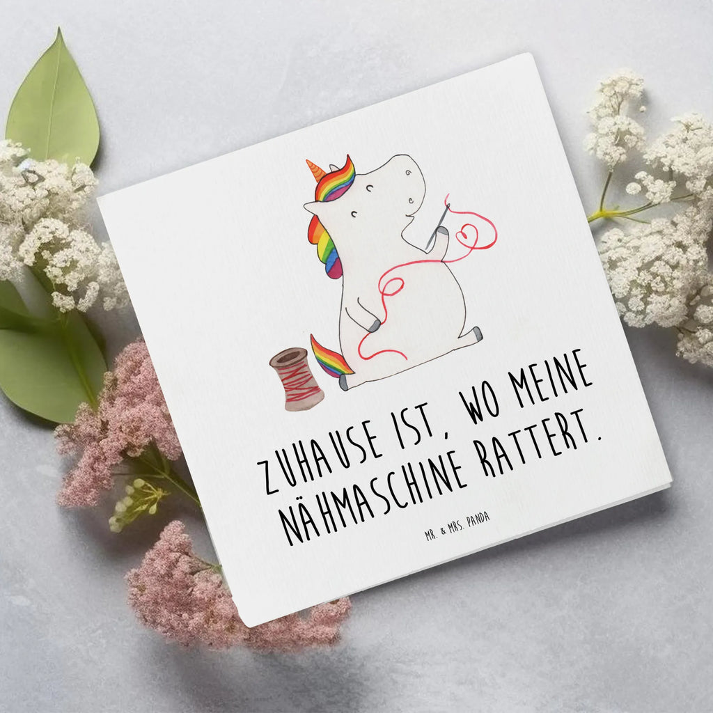 Deluxe Card unicorn seamstress Karte, Hochwertige Grußkarte, Hochwertige Klappkarte, Einladungskarte, Hochzeitskarte, Klappkarte, Geburtstagskarte, Glückwunschkarte, Grußkarte, Einhorn, Einhörner, Einhorn Deko, Unicorn, Nähzimmer, Näherin, nähen, Freundin, basteln, Häkeln, Mädchen, Stricken