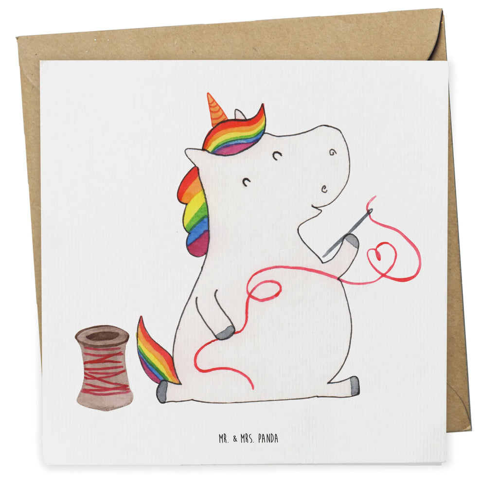Deluxe Card unicorn seamstress Karte, Hochwertige Grußkarte, Hochwertige Klappkarte, Einladungskarte, Hochzeitskarte, Klappkarte, Geburtstagskarte, Glückwunschkarte, Grußkarte, Einhorn, Einhörner, Einhorn Deko, Unicorn, Nähzimmer, Näherin, nähen, Freundin, basteln, Häkeln, Mädchen, Stricken