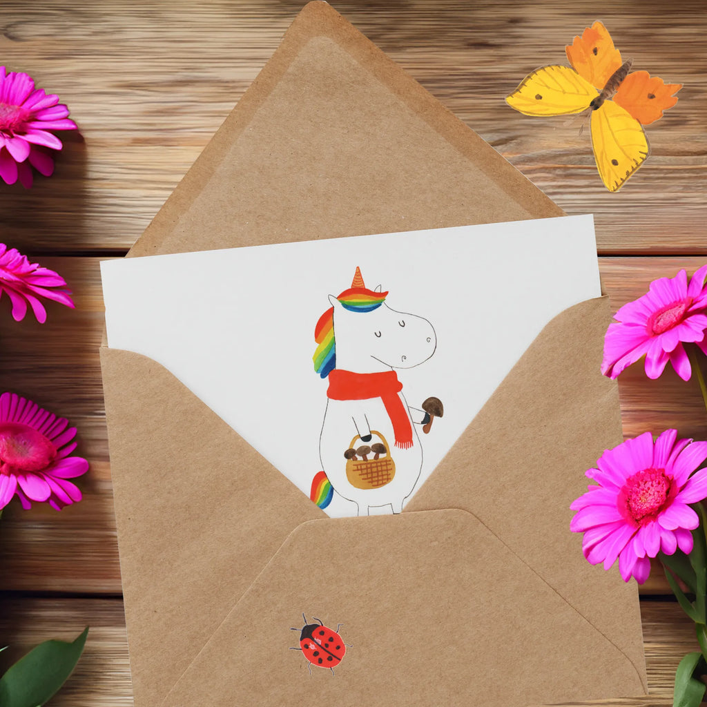 Deluxe Card unicorn Mushroom Geburtstagskarte, Hochzeitskarte, Hochwertige Grußkarte, Einladungskarte, Karte, Hochwertige Klappkarte, Grußkarte, Glückwunschkarte, Klappkarte, Einhorn, Einhörner, Einhorn Deko, Unicorn, Pilzsammler, Motivation, Liebeskummer, Spruch, Pilze