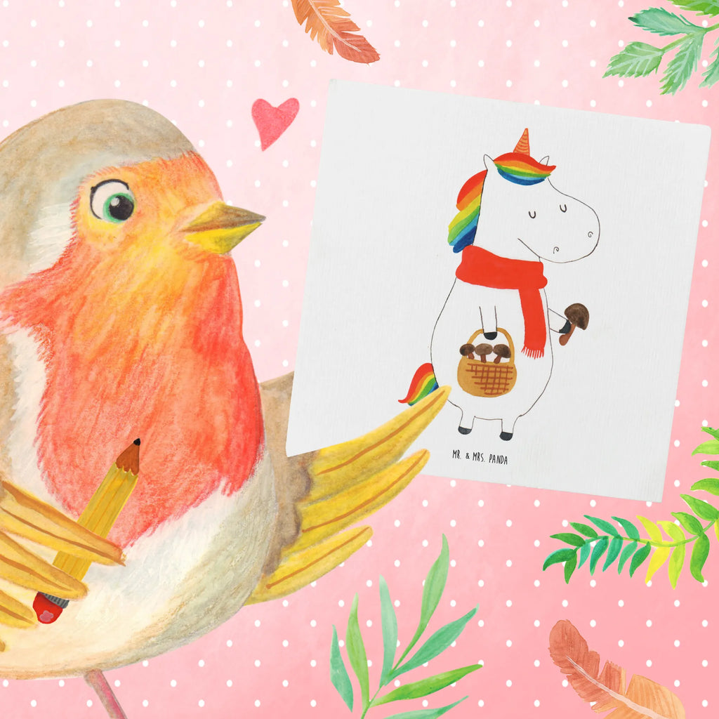 Deluxe Card unicorn Mushroom Geburtstagskarte, Hochzeitskarte, Hochwertige Grußkarte, Einladungskarte, Karte, Hochwertige Klappkarte, Grußkarte, Glückwunschkarte, Klappkarte, Einhorn, Einhörner, Einhorn Deko, Unicorn, Pilzsammler, Motivation, Liebeskummer, Spruch, Pilze