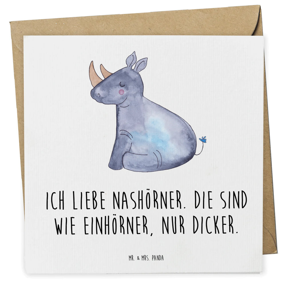 Deluxe Karte Einhorn Nashorn Geburtstagskarte, Einladungskarte, Grußkarte, Karte, Klappkarte, Glückwunschkarte, Hochzeitskarte, Hochwertige Klappkarte, Hochwertige Grußkarte, Einhorn, Einhörner, Einhorn Deko, Unicorn, lustig, Einhornpower, Regenbogen, witzig, Nashörner, Glitzer, Zoo, Nashorn, Erwachsenwerden