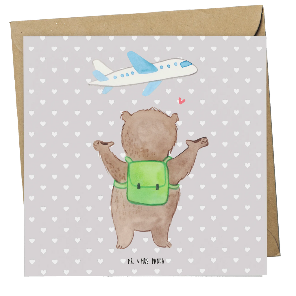 Deluxe Karte Bär Flugzeug Klappkarte, Grußkarte, Einladungskarte, Geburtstagskarte, Karte, Hochzeitskarte, Hochwertige Grußkarte, Glückwunschkarte, Hochwertige Klappkarte, Liebe, Partner, Freund, Freundin, Ehemann, Ehefrau, Heiraten, Verlobung, Heiratsantrag, Liebesgeschenk, Jahrestag, Hocheitstag, Hochzeitstag, Valentinstag, Geschenk für Freundin, Geschenk für Frauen, Geschenk für Partner, für Ehemann, Mitbringsel, Liebesbeweis, für Männer