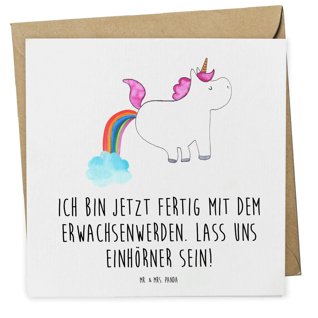 Deluxe Karte Einhorn Pupsen Hochwertige Grußkarte, Glückwunschkarte, Klappkarte, Karte, Geburtstagskarte, Hochwertige Klappkarte, Einladungskarte, Grußkarte, Hochzeitskarte, Einhorn, Einhörner, Einhorn Deko, Unicorn, lustig, Glitzer, Erwachsenwerden, Freundin, Regenbogen, Pups, Spaß, Einhornpower