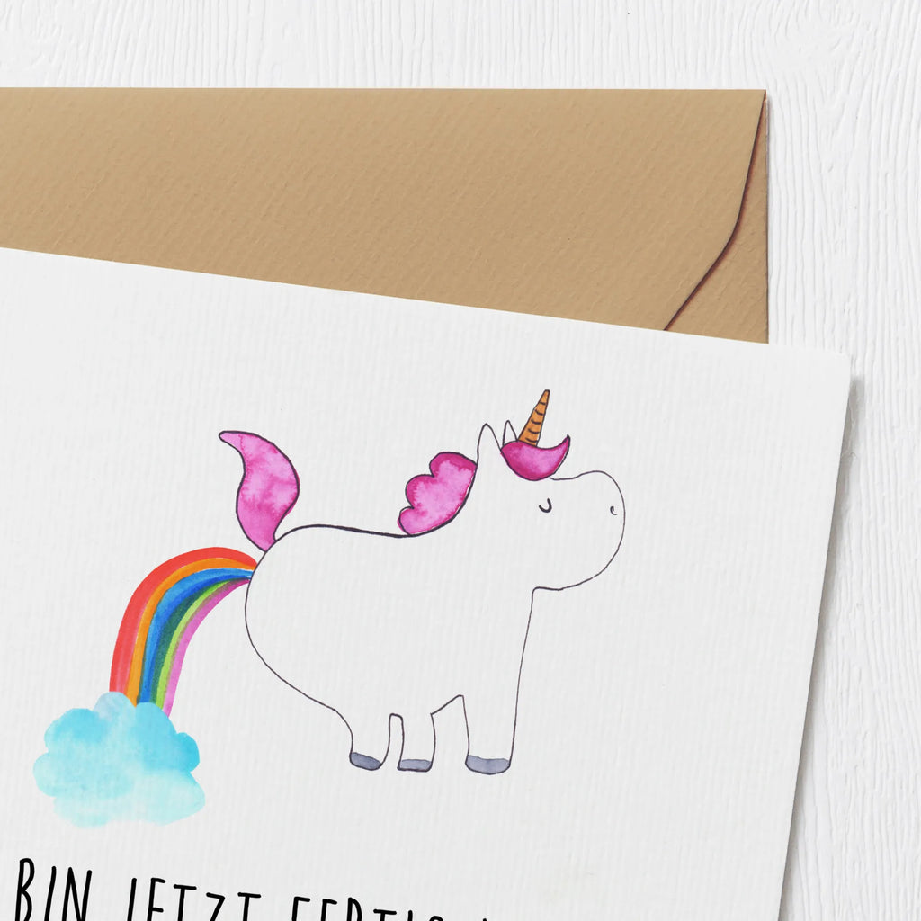 Deluxe Karte Einhorn Pupsen Hochwertige Grußkarte, Glückwunschkarte, Klappkarte, Karte, Geburtstagskarte, Hochwertige Klappkarte, Einladungskarte, Grußkarte, Hochzeitskarte, Einhorn, Einhörner, Einhorn Deko, Unicorn, lustig, Glitzer, Erwachsenwerden, Freundin, Regenbogen, Pups, Spaß, Einhornpower