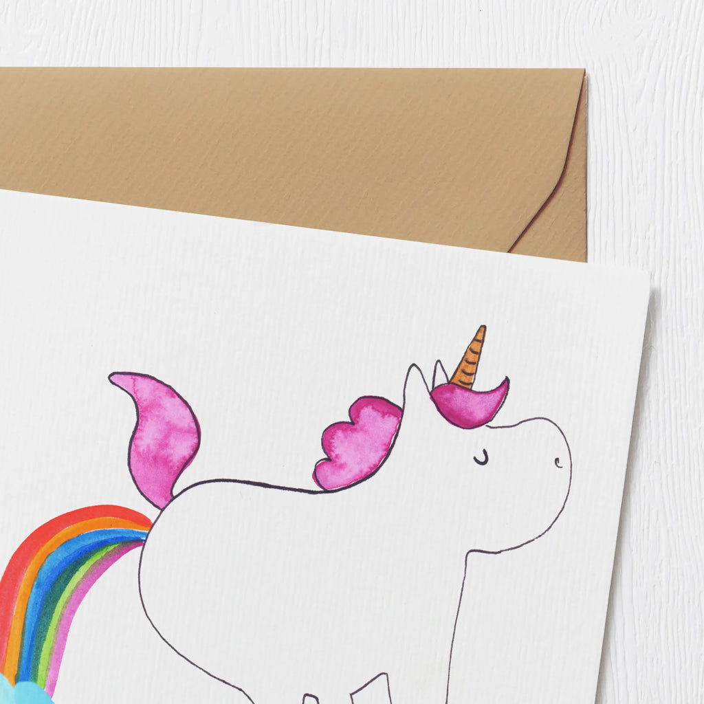 Deluxe Karte Einhorn Pupsen Hochwertige Grußkarte, Glückwunschkarte, Klappkarte, Karte, Geburtstagskarte, Hochwertige Klappkarte, Einladungskarte, Grußkarte, Hochzeitskarte, Einhorn, Einhörner, Einhorn Deko, Unicorn, lustig, Glitzer, Erwachsenwerden, Freundin, Regenbogen, Pups, Spaß, Einhornpower