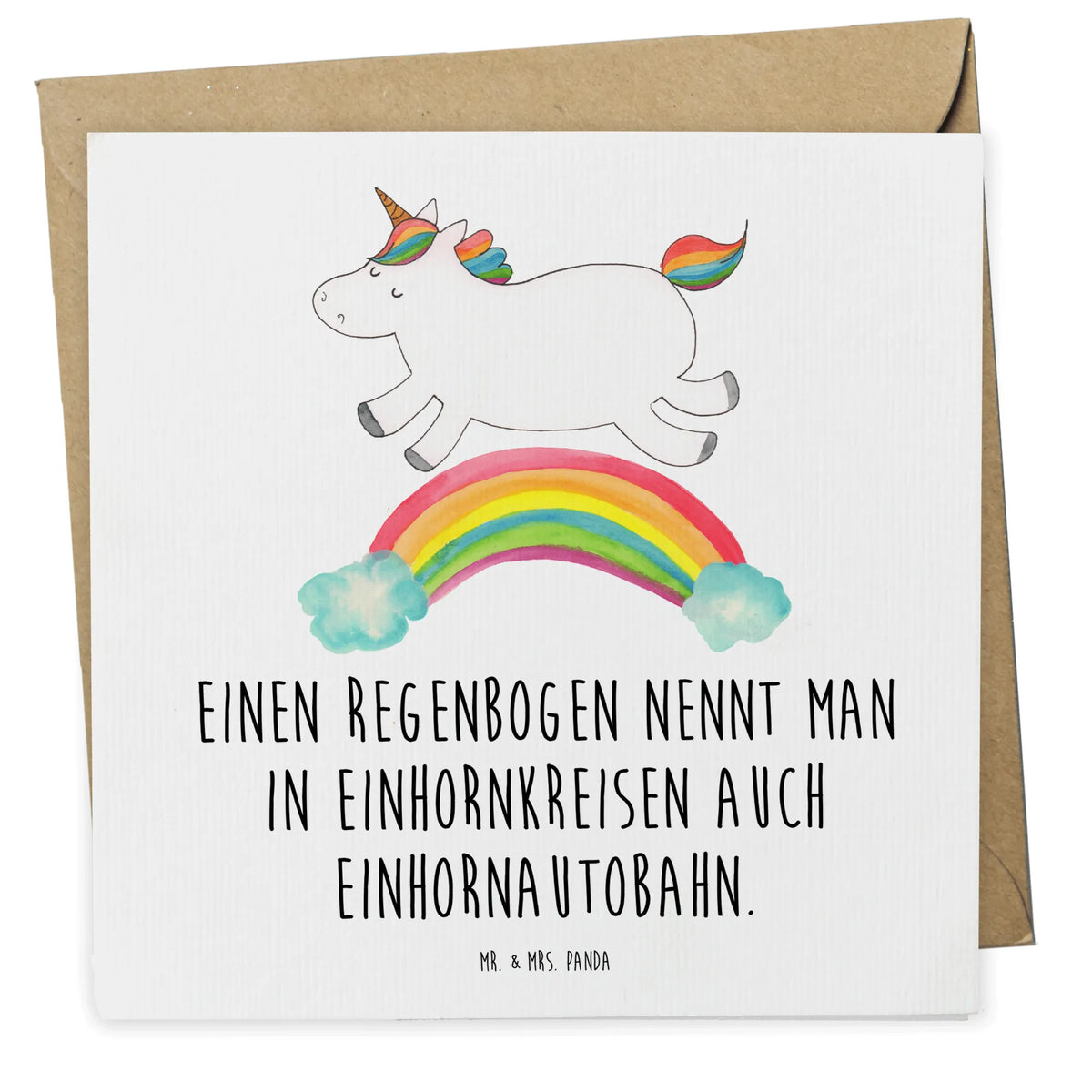 Deluxe Karte Einhorn Regenbogen doppelkarte, Grußkarte, anlasskarte, Glückwunschkarte, faltkarte, Klappkarte, Unicorn, Einhorn, Einhörner, Einhorn Deko, Einhornpower, Glitzer, Einhornautobahn, Regenbogen, Erwachsenwerden
