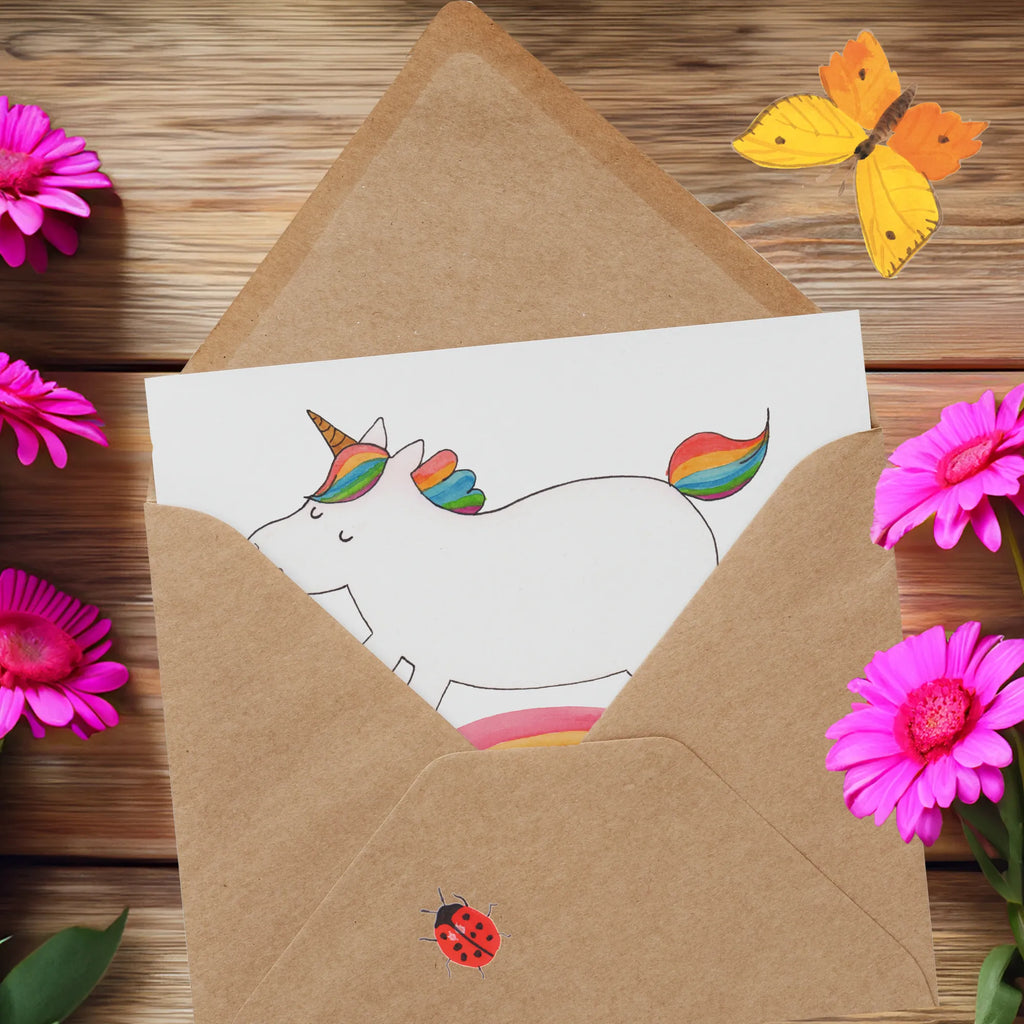 Deluxe Card unicorn rainbow Hochwertige Grußkarte, Hochzeitskarte, Hochwertige Klappkarte, Einladungskarte, Grußkarte, Glückwunschkarte, Klappkarte, Karte, Geburtstagskarte, Einhorn, Einhörner, Einhorn Deko, Unicorn, Glitzer, Erwachsenwerden, Regenbogen, Einhornautobahn, Einhornpower