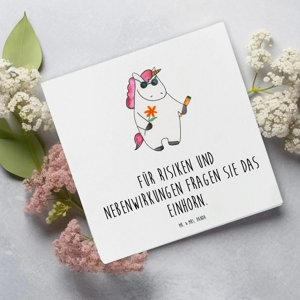 Deluxe Card unicorn Woodstock Hochwertige Klappkarte, Karte, Glückwunschkarte, Geburtstagskarte, Klappkarte, Grußkarte, Hochzeitskarte, Hochwertige Grußkarte, Einladungskarte, Einhorn, Einhörner, Einhorn Deko, Unicorn, Alkohol, Spaß. lustig, Joint, Kiffen, Party, Woodstock, witzig, Zigarette