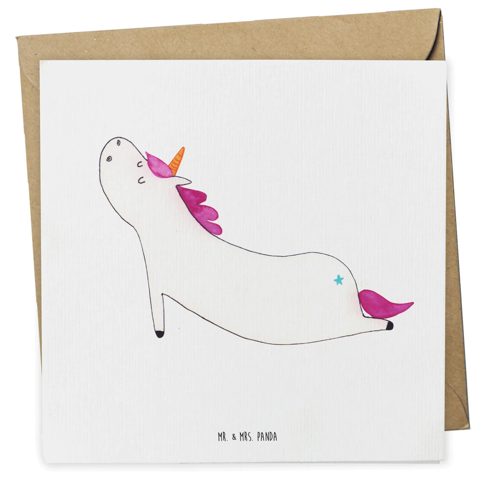 Deluxe Card unicorn yoga Hochwertige Grußkarte, Karte, Geburtstagskarte, Klappkarte, Hochzeitskarte, Einladungskarte, Hochwertige Klappkarte, Grußkarte, Glückwunschkarte, Einhorn, Einhörner, Einhorn Deko, Unicorn, lustig, Joga, witzig, Sport, süß, Yoga, Yogamatte, Namaste, Achtsamkeit, Entspannung