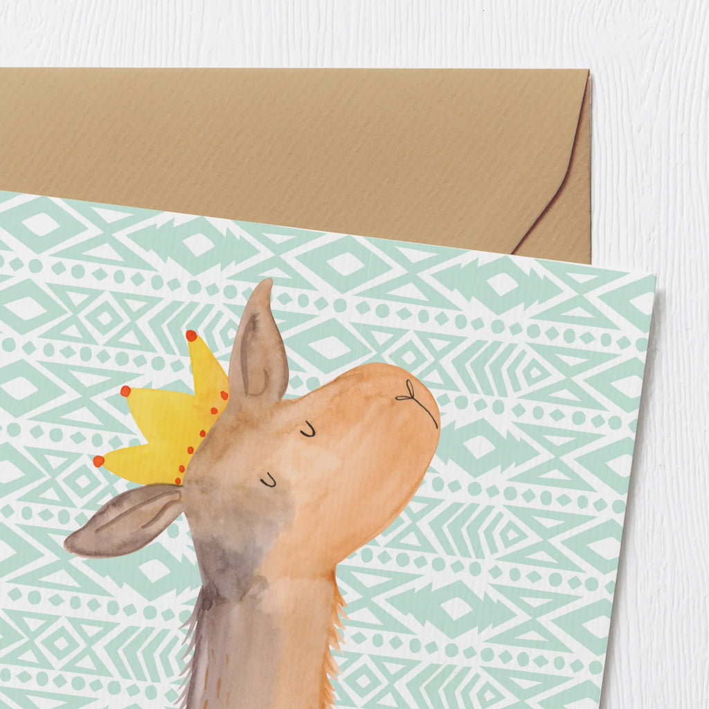 Deluxe Karte Lamakopf König Klappkarte, Hochzeitskarte, Einladungskarte, Karte, Geburtstagskarte, Grußkarte, Hochwertige Grußkarte, Glückwunschkarte, Hochwertige Klappkarte, Lama, Alpaka, Büro Kollege, Mama, Kollegin, Freundin, Königin, Vorgesetzter, Lamas, Chef, König, Abi, Papa, Abitur