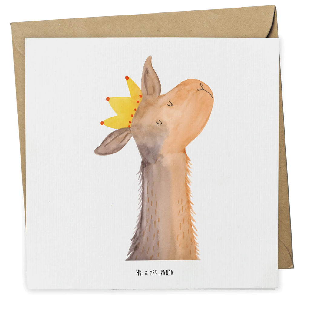 Deluxe Karte Lamakopf König Klappkarte, Hochzeitskarte, Einladungskarte, Karte, Geburtstagskarte, Grußkarte, Hochwertige Grußkarte, Glückwunschkarte, Hochwertige Klappkarte, Lama, Alpaka, Büro Kollege, Mama, Kollegin, Freundin, Königin, Vorgesetzter, Lamas, Chef, König, Abi, Papa, Abitur