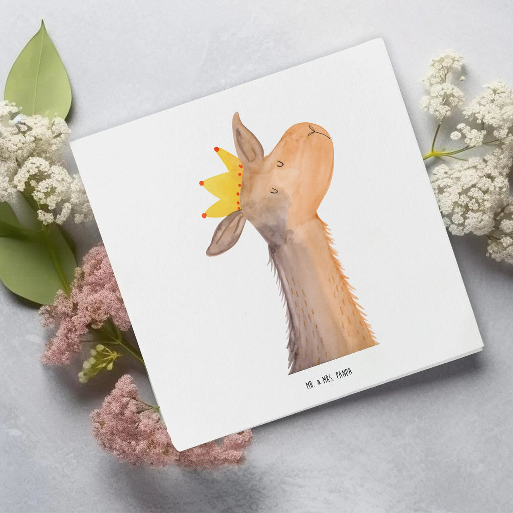 Deluxe Karte Lamakopf König Klappkarte, Hochzeitskarte, Einladungskarte, Karte, Geburtstagskarte, Grußkarte, Hochwertige Grußkarte, Glückwunschkarte, Hochwertige Klappkarte, Lama, Alpaka, Büro Kollege, Mama, Kollegin, Freundin, Königin, Vorgesetzter, Lamas, Chef, König, Abi, Papa, Abitur