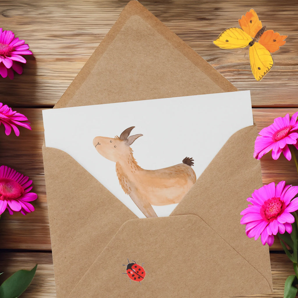 Deluxe Karte Lama Regenbogen Klappkarte, Hochzeitskarte, Hochwertige Klappkarte, Grußkarte, Karte, Einladungskarte, Hochwertige Grußkarte, Geburtstagskarte, Glückwunschkarte, Lama, Alpaka, Hobby, Außenseiter, Haters gonna hate, Freiheit, Lamas, Regenbogen, Wolkenland, Haters, Schule, Abi, Selbstständig