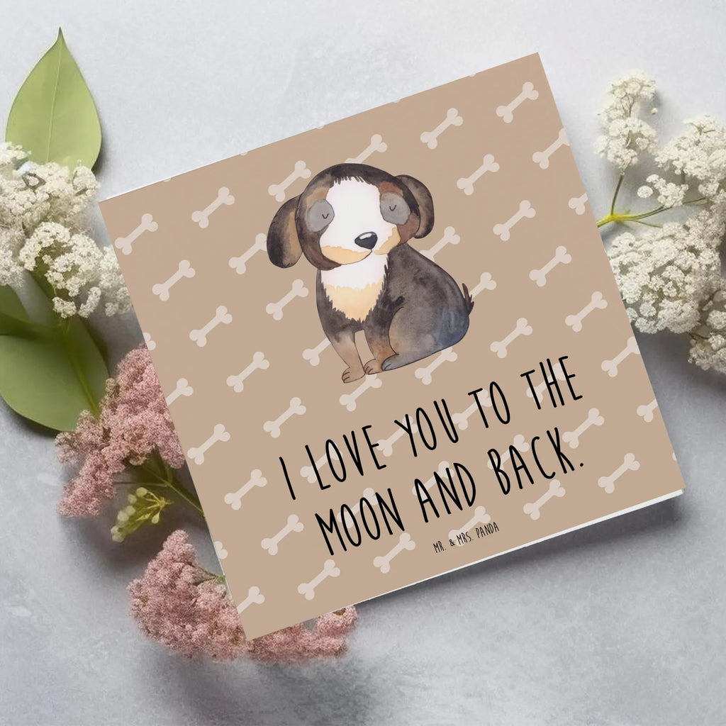 Deluxe Card Dog Relax Hochzeitskarte, Glückwunschkarte, Klappkarte, Grußkarte, Hochwertige Klappkarte, Hochwertige Grußkarte, Karte, Einladungskarte, Geburtstagskarte, Hund, Hundemotiv, Haustier, Hunderasse, Tierliebhaber, Hundebesitzer, Sprüche, Hundeliebe, schwarzer Hund, Hundeglück, Liebe