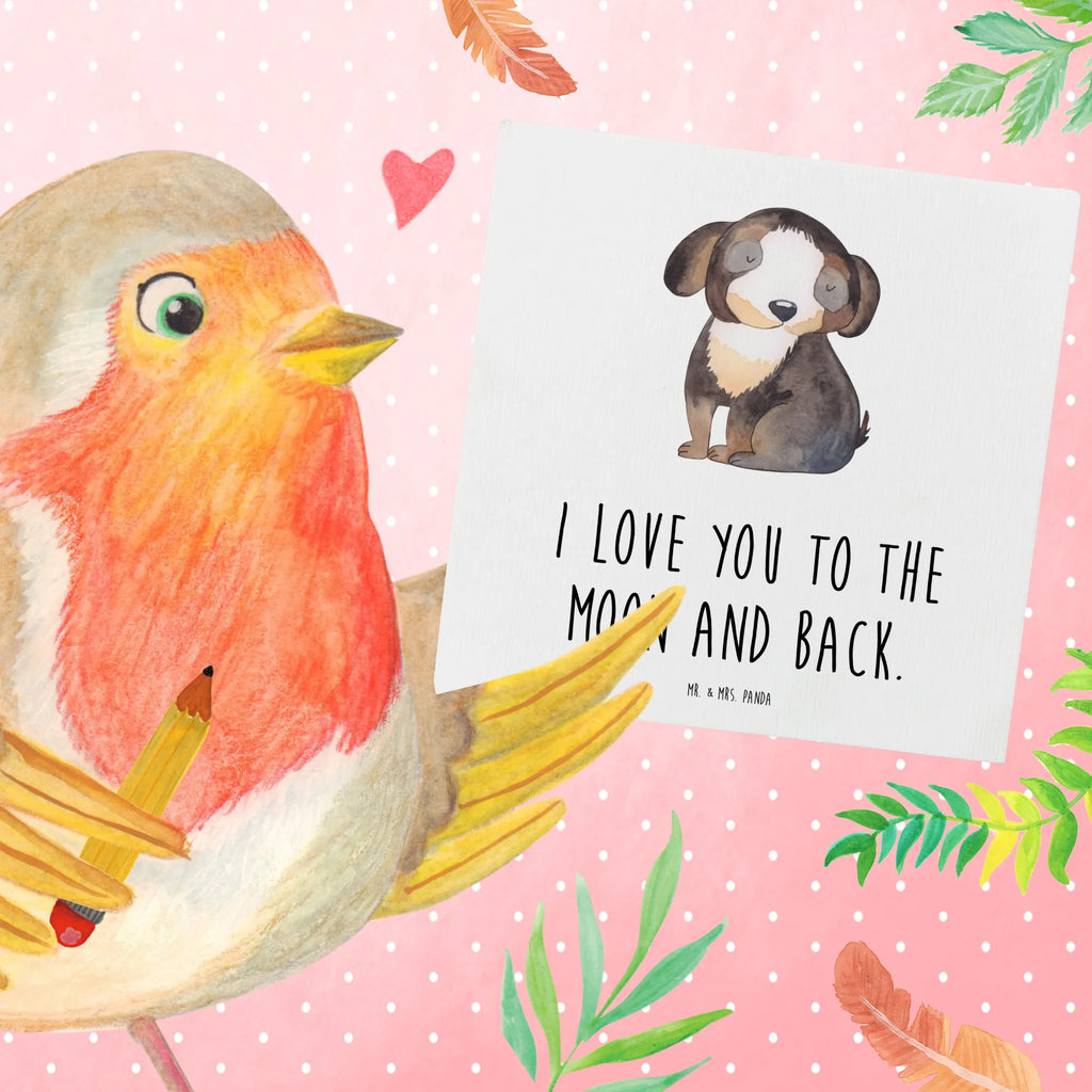 Deluxe Card Dog Relax Hochzeitskarte, Glückwunschkarte, Klappkarte, Grußkarte, Hochwertige Klappkarte, Hochwertige Grußkarte, Karte, Einladungskarte, Geburtstagskarte, Hund, Hundemotiv, Haustier, Hunderasse, Tierliebhaber, Hundebesitzer, Sprüche, Hundeliebe, schwarzer Hund, Hundeglück, Liebe