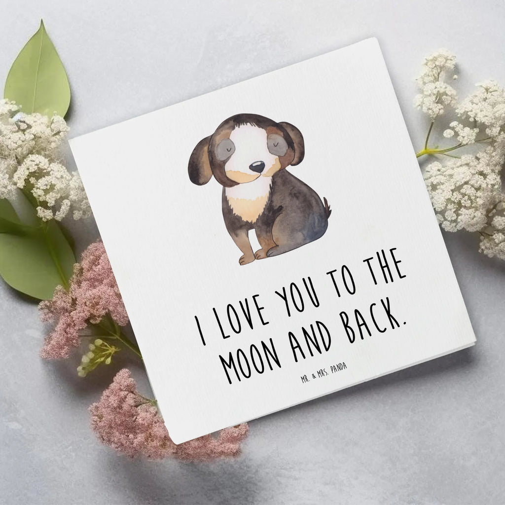 Deluxe Card Dog Relax Hochzeitskarte, Glückwunschkarte, Klappkarte, Grußkarte, Hochwertige Klappkarte, Hochwertige Grußkarte, Karte, Einladungskarte, Geburtstagskarte, Hund, Hundemotiv, Haustier, Hunderasse, Tierliebhaber, Hundebesitzer, Sprüche, Hundeliebe, schwarzer Hund, Hundeglück, Liebe