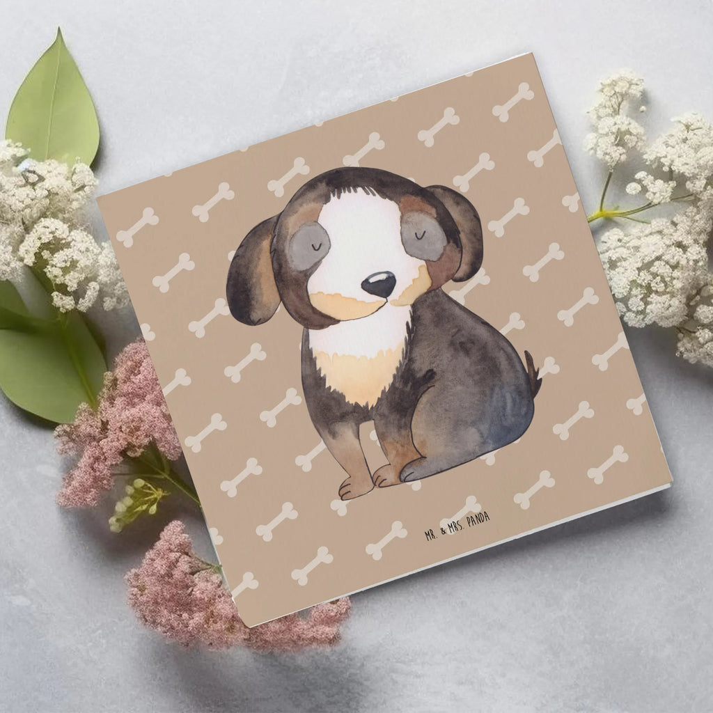 Deluxe Card Dog Relax Hochzeitskarte, Glückwunschkarte, Klappkarte, Grußkarte, Hochwertige Klappkarte, Hochwertige Grußkarte, Karte, Einladungskarte, Geburtstagskarte, Hund, Hundemotiv, Haustier, Hunderasse, Tierliebhaber, Hundebesitzer, Sprüche, Hundeliebe, schwarzer Hund, Hundeglück, Liebe