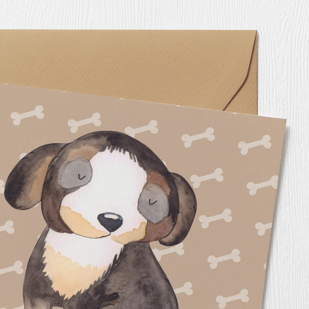 Deluxe Card Dog Relax Hochzeitskarte, Glückwunschkarte, Klappkarte, Grußkarte, Hochwertige Klappkarte, Hochwertige Grußkarte, Karte, Einladungskarte, Geburtstagskarte, Hund, Hundemotiv, Haustier, Hunderasse, Tierliebhaber, Hundebesitzer, Sprüche, Hundeliebe, schwarzer Hund, Hundeglück, Liebe