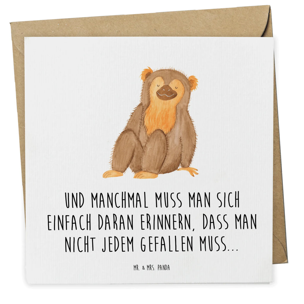 Deluxe Card Monkey Glückwunschkarte, Hochwertige Grußkarte, Geburtstagskarte, Hochwertige Klappkarte, Grußkarte, Karte, Einladungskarte, Hochzeitskarte, Klappkarte, Afrika, Wildtiere, Respekt, Selbstbewusstsein, Selbstachtung, Selfcare, Äffchen, Affe, Liebe, Selbstliebe, Motivation, Affen