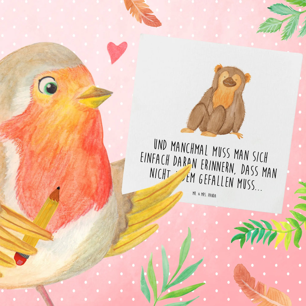 Deluxe Card Monkey Glückwunschkarte, Hochwertige Grußkarte, Geburtstagskarte, Hochwertige Klappkarte, Grußkarte, Karte, Einladungskarte, Hochzeitskarte, Klappkarte, Afrika, Wildtiere, Respekt, Selbstbewusstsein, Selbstachtung, Selfcare, Äffchen, Affe, Liebe, Selbstliebe, Motivation, Affen