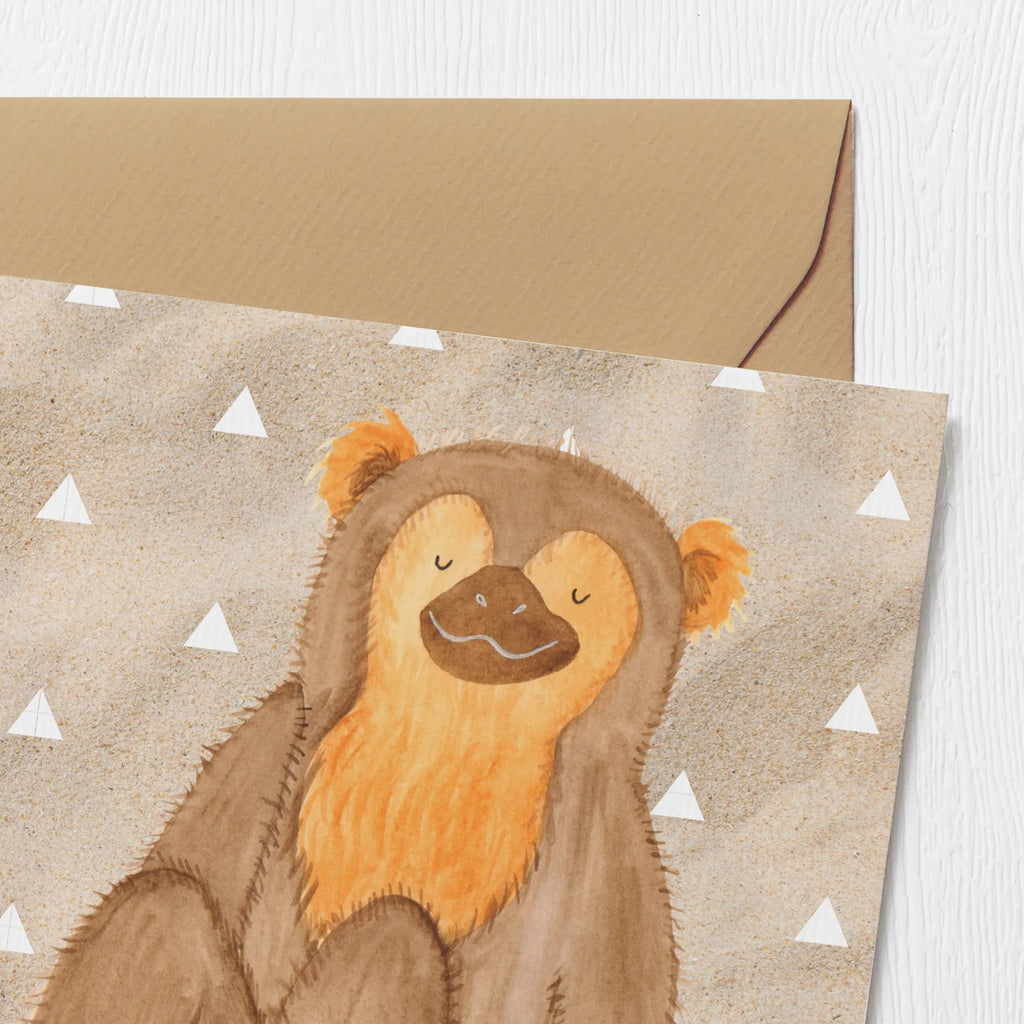 Deluxe Card Monkey Glückwunschkarte, Hochwertige Grußkarte, Geburtstagskarte, Hochwertige Klappkarte, Grußkarte, Karte, Einladungskarte, Hochzeitskarte, Klappkarte, Afrika, Wildtiere, Respekt, Selbstbewusstsein, Selbstachtung, Selfcare, Äffchen, Affe, Liebe, Selbstliebe, Motivation, Affen