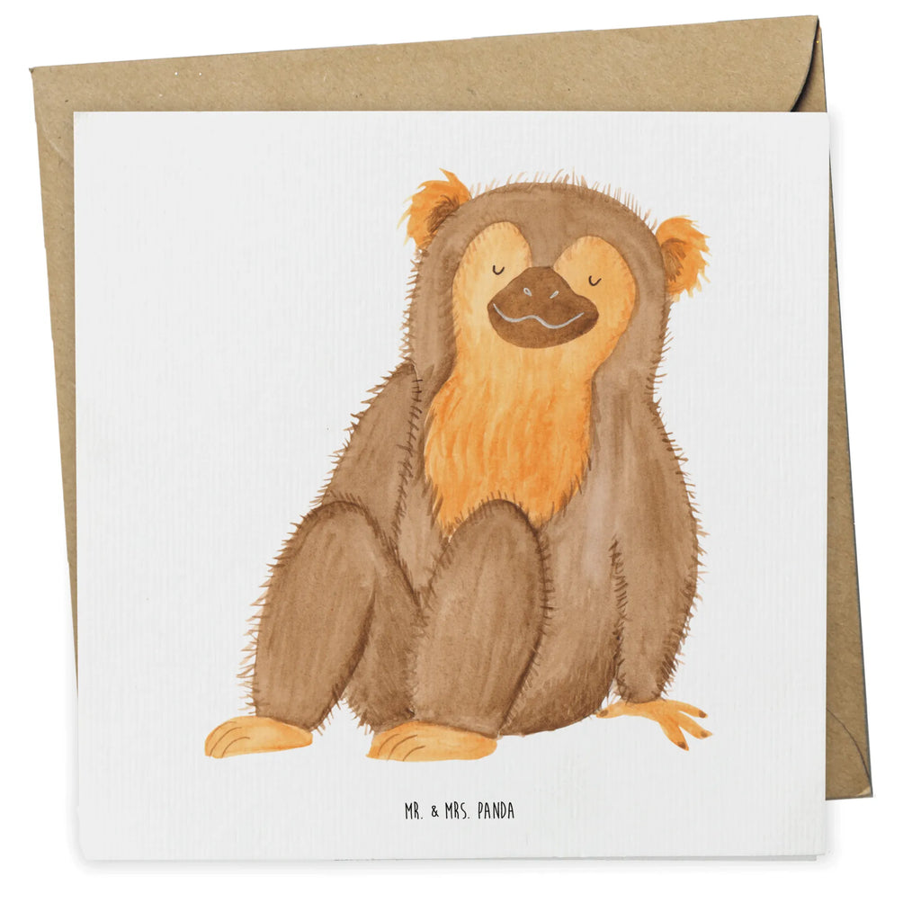 Deluxe Card Monkey Glückwunschkarte, Hochwertige Grußkarte, Geburtstagskarte, Hochwertige Klappkarte, Grußkarte, Karte, Einladungskarte, Hochzeitskarte, Klappkarte, Afrika, Wildtiere, Respekt, Selbstbewusstsein, Selbstachtung, Selfcare, Äffchen, Affe, Liebe, Selbstliebe, Motivation, Affen