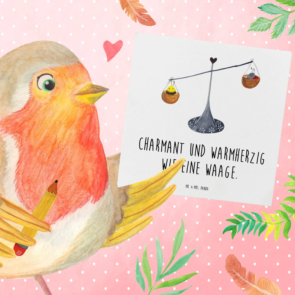 Deluxe Card Star sign Scale Klappkarte, Karte, Einladungskarte, Grußkarte, Glückwunschkarte, Hochwertige Klappkarte, Geburtstagskarte, Hochwertige Grußkarte, Hochzeitskarte, Tierkreiszeichen, Sternzeichen, Horoskop, Astrologie, Aszendent, Geschenk September, Waage, Geschenk Oktober, Waage Geschenk, Waage Sternzeichen, Biene, Geburtstag Oktober, Gleichgewicht, Marienkäfer, Hummel, Geburtstag September