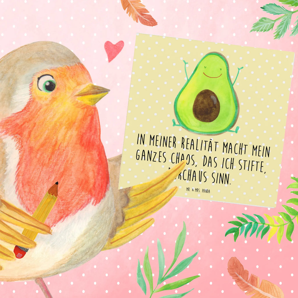 Deluxe Karte Avocado Glücklich Karte, Hochzeitskarte, Hochwertige Grußkarte, Grußkarte, Hochwertige Klappkarte, Geburtstagskarte, Glückwunschkarte, Klappkarte, Einladungskarte, Avocado, Veggie, Vegan, Gesund, Chaos