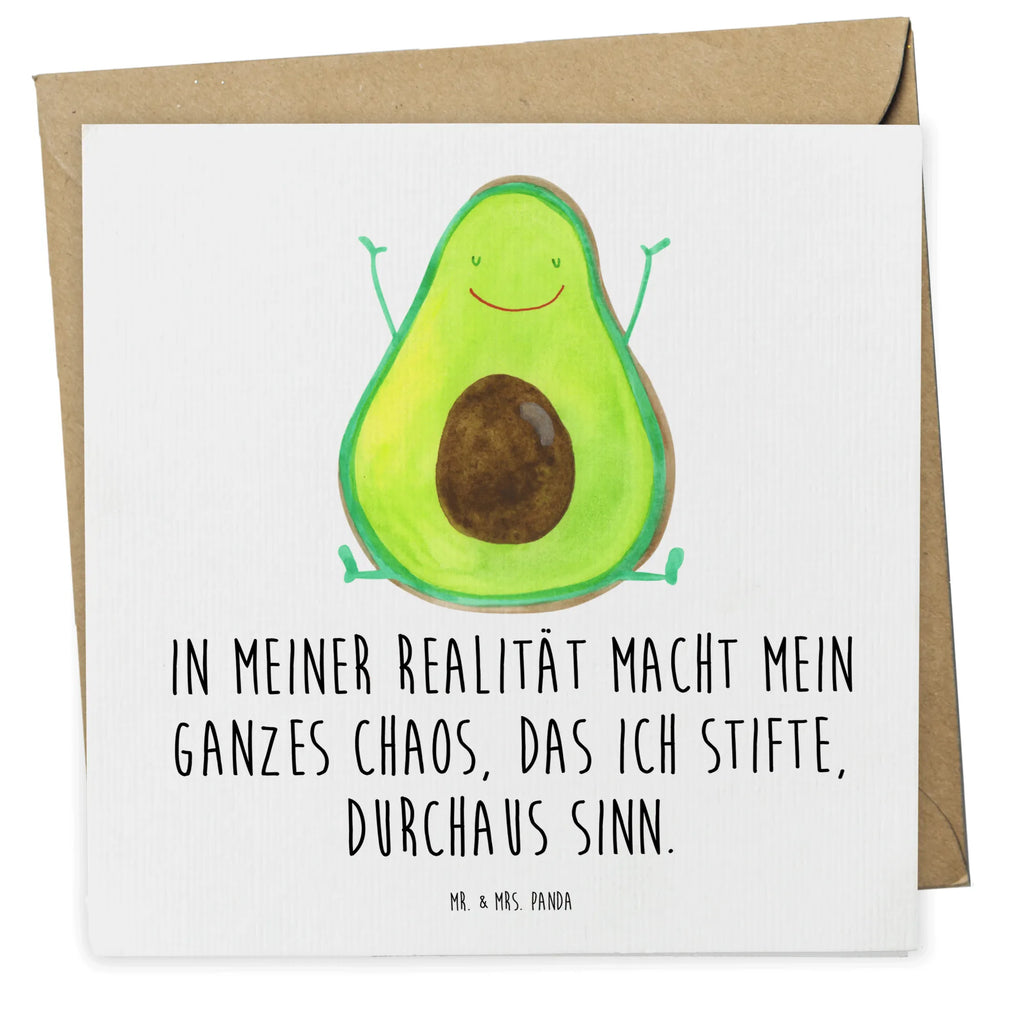 Deluxe Karte Avocado Glücklich Karte, Hochzeitskarte, Hochwertige Grußkarte, Grußkarte, Hochwertige Klappkarte, Geburtstagskarte, Glückwunschkarte, Klappkarte, Einladungskarte, Avocado, Veggie, Vegan, Gesund, Chaos